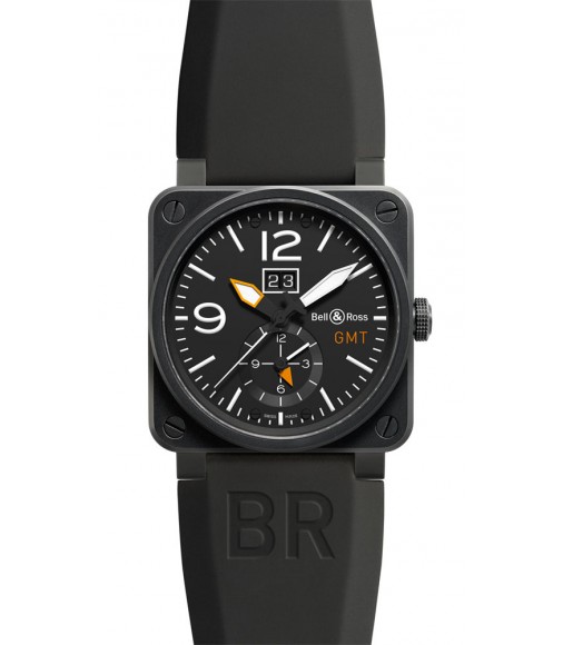 Bell & Ross GMT 42mm Mens Watch Replica BR 03-51 GMT CARBON